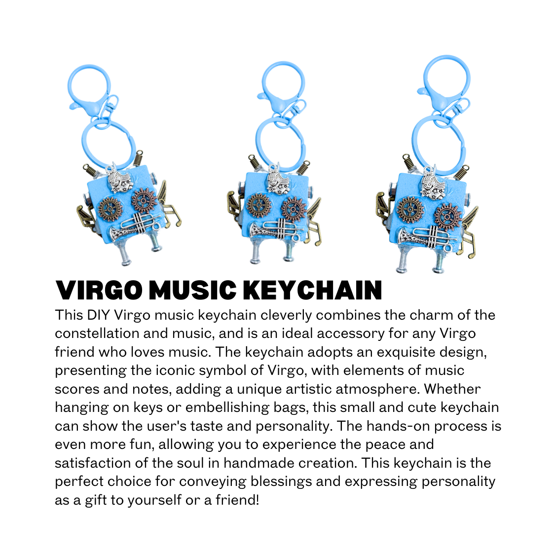 VIRGO MUSIC KEYCHAIN