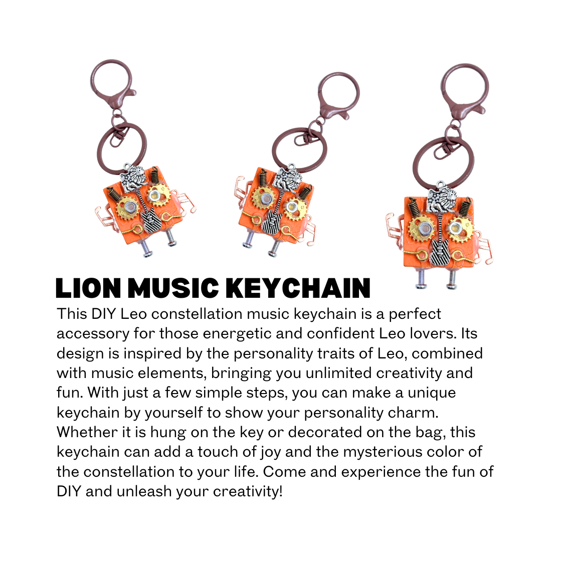 LION MUSIC KEYCHAIN