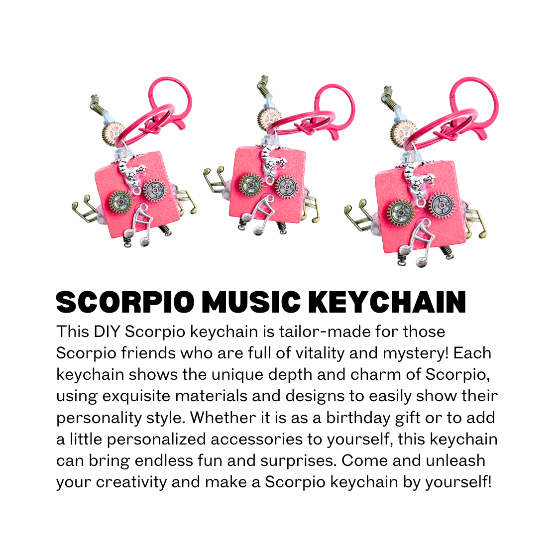 SCORPIO MUSIC KEYCHAIN