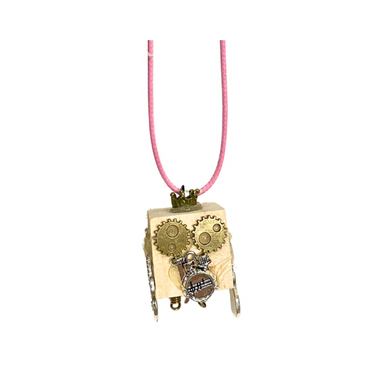 CROWN ROBOT NECKLACE