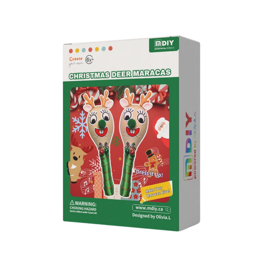 CHRISTMAS DEER MARACAS