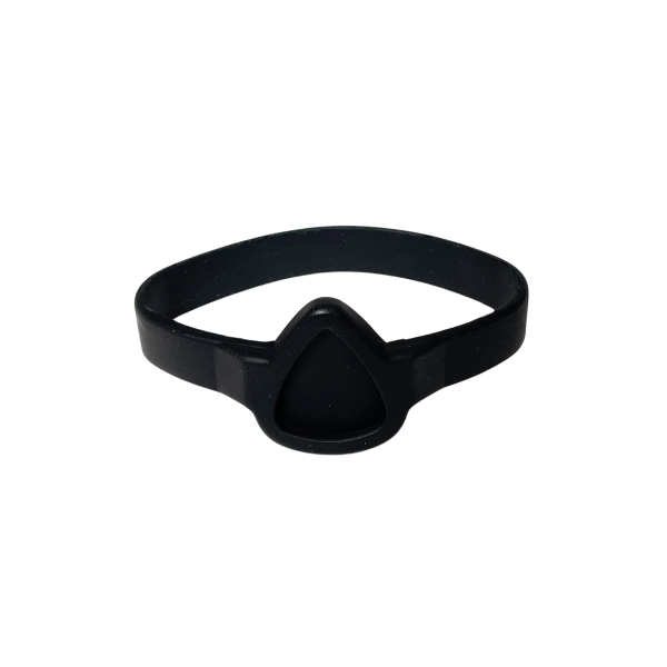 BLACK SILICONE PICK BRACELET